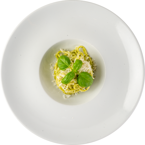 Linguine with pesto