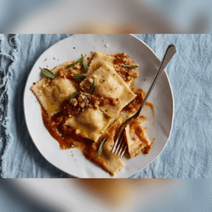 Орехови равиоли